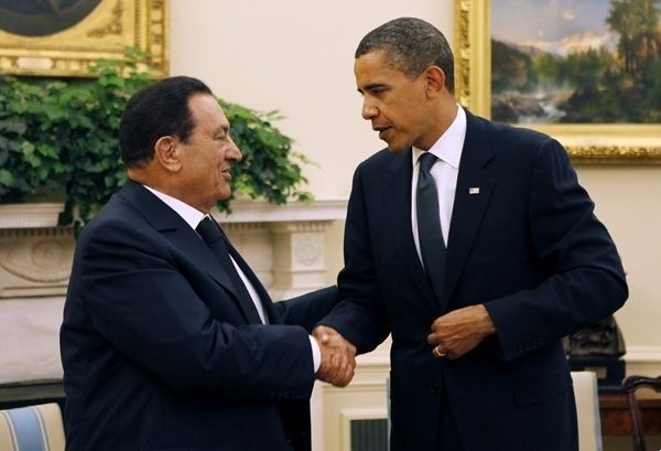 Obama és Mubarak